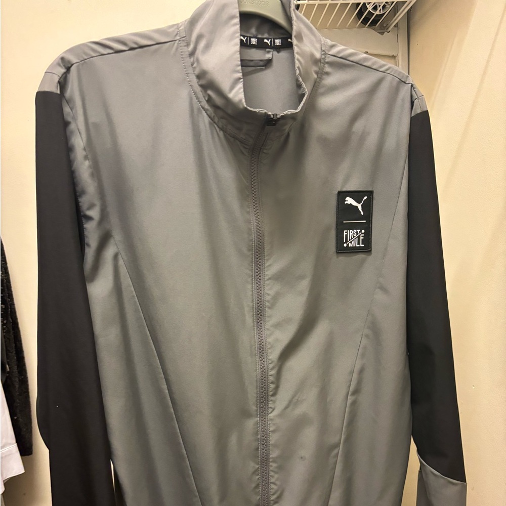 Grey Puma First Mile Jacket
